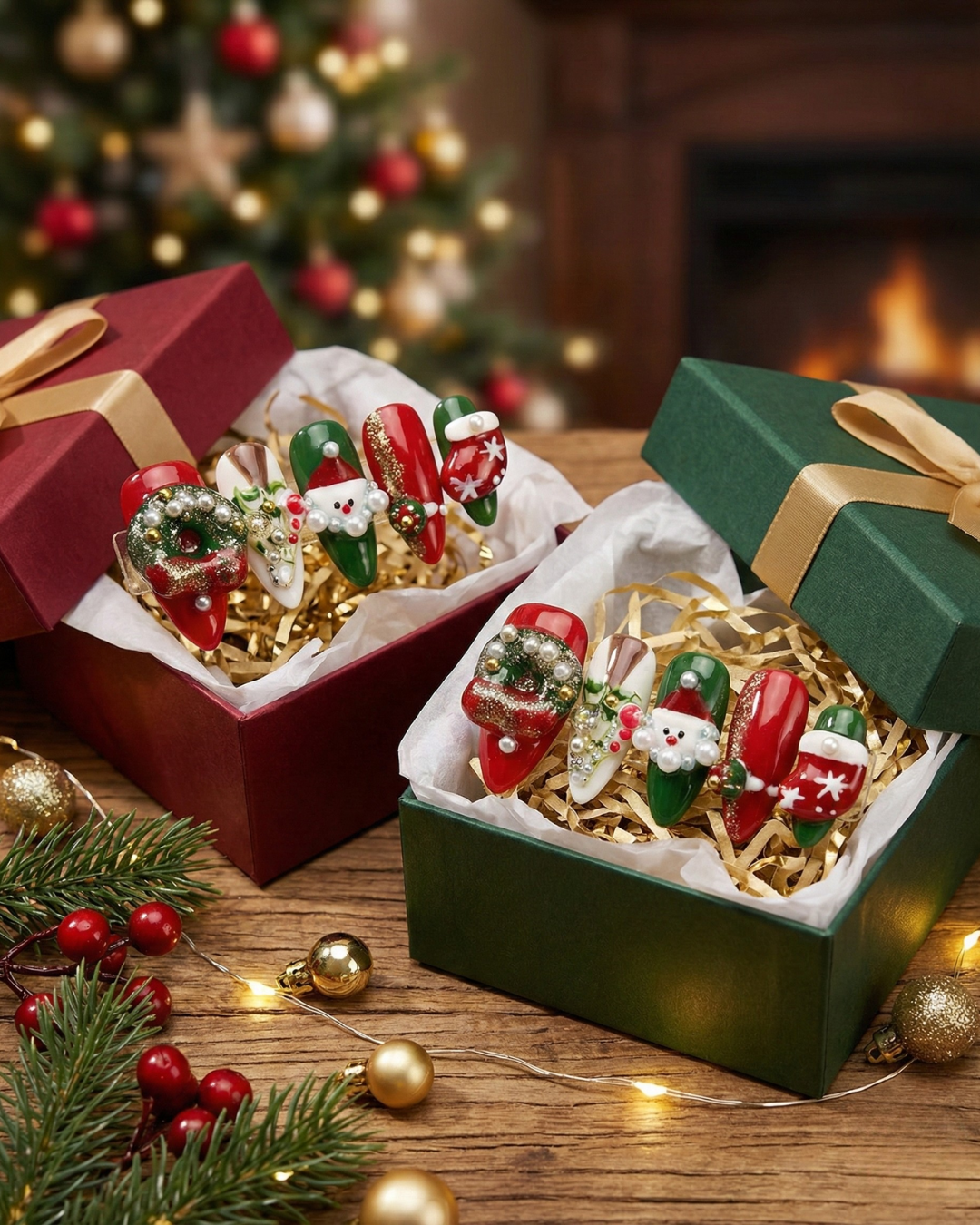 Le Clou Christmas Handcrafted Nail Set