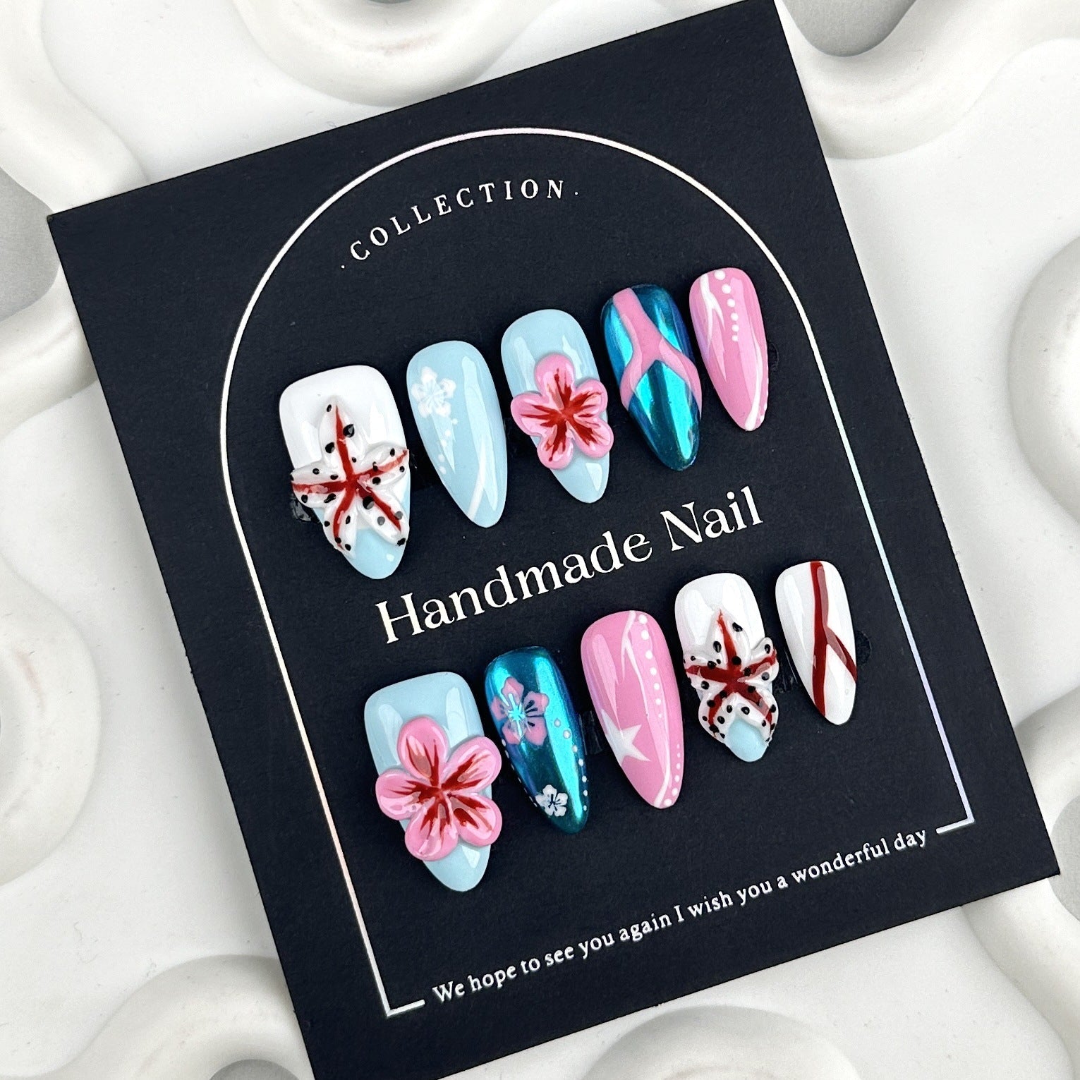 Le Clou Coral Breeze • Cherry Blossom Shore Almond Set