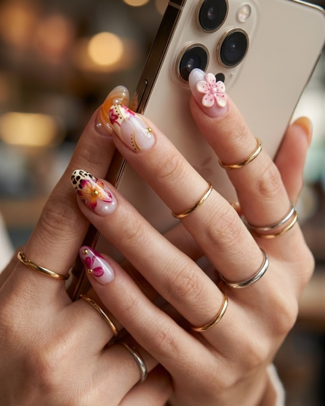 Handmade Mixed-Style Wearable Nails