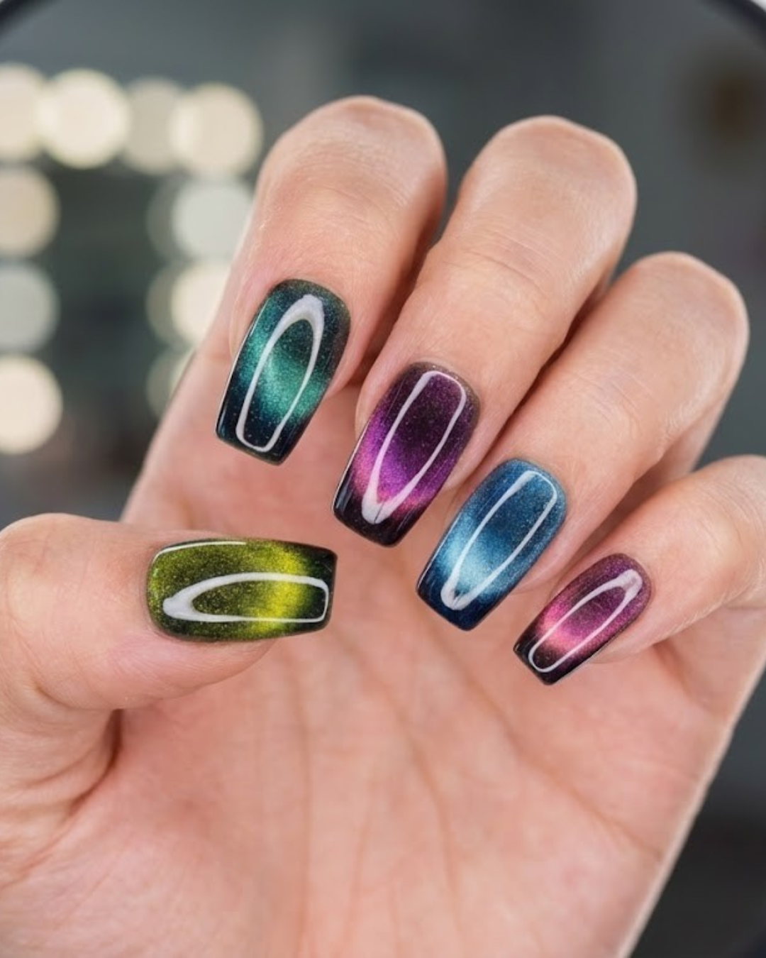 Le Clou Ombre Cat Eye Nails