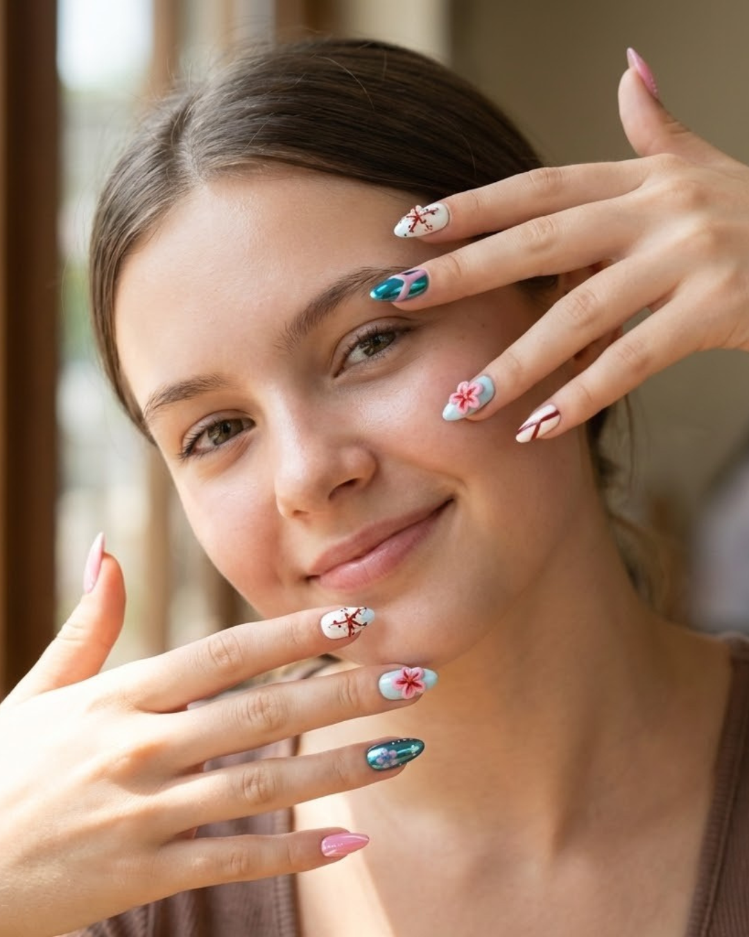 Le Clou Coral Breeze • Cherry Blossom Shore Almond Set