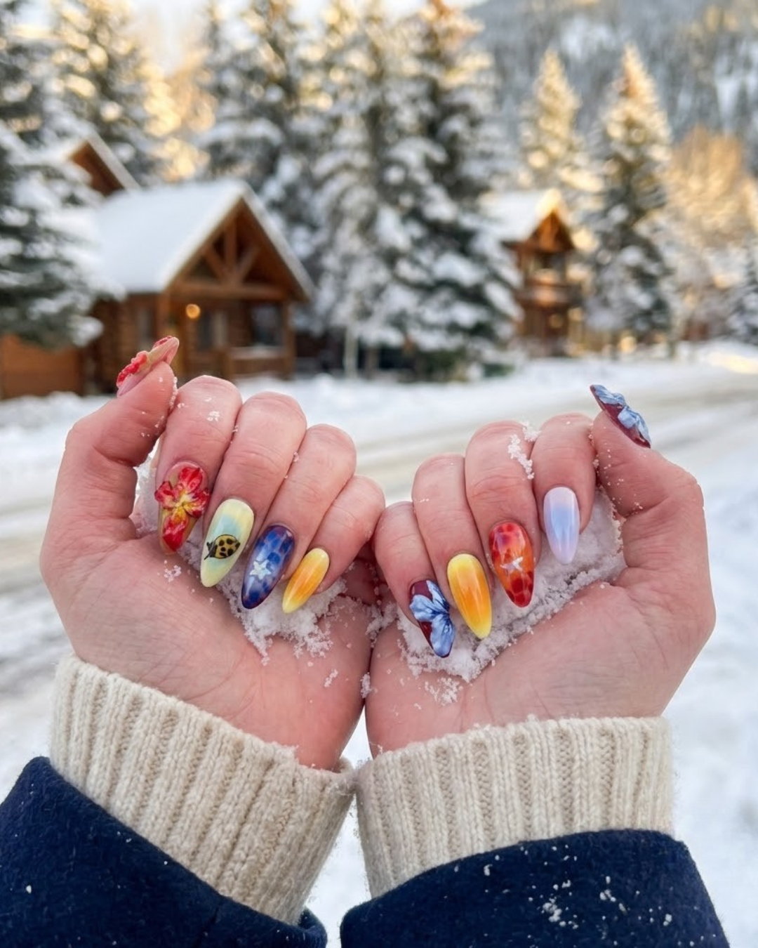 Le Clou Flora Burst • Artistic Spring-Bloom Almond Set