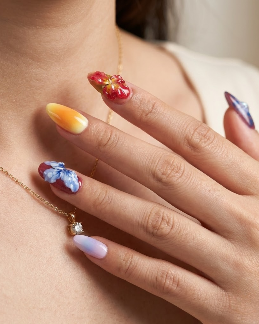 Le Clou Flora Burst • Artistic Spring-Bloom Almond Set