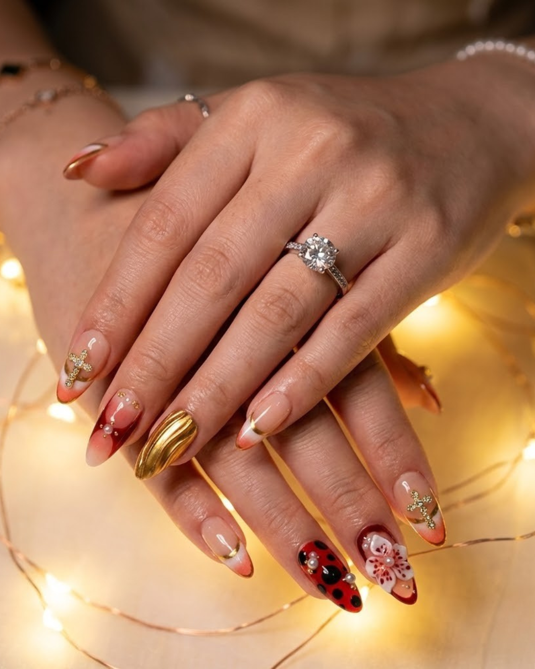 Le Clou Golden Blossom Nails
