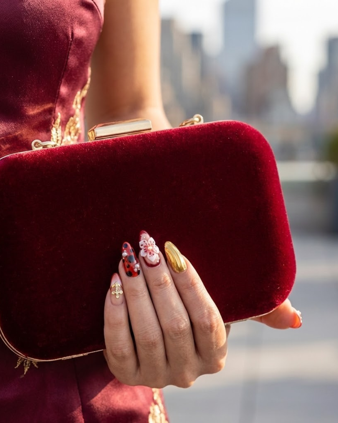 Le Clou Golden Blossom Nails