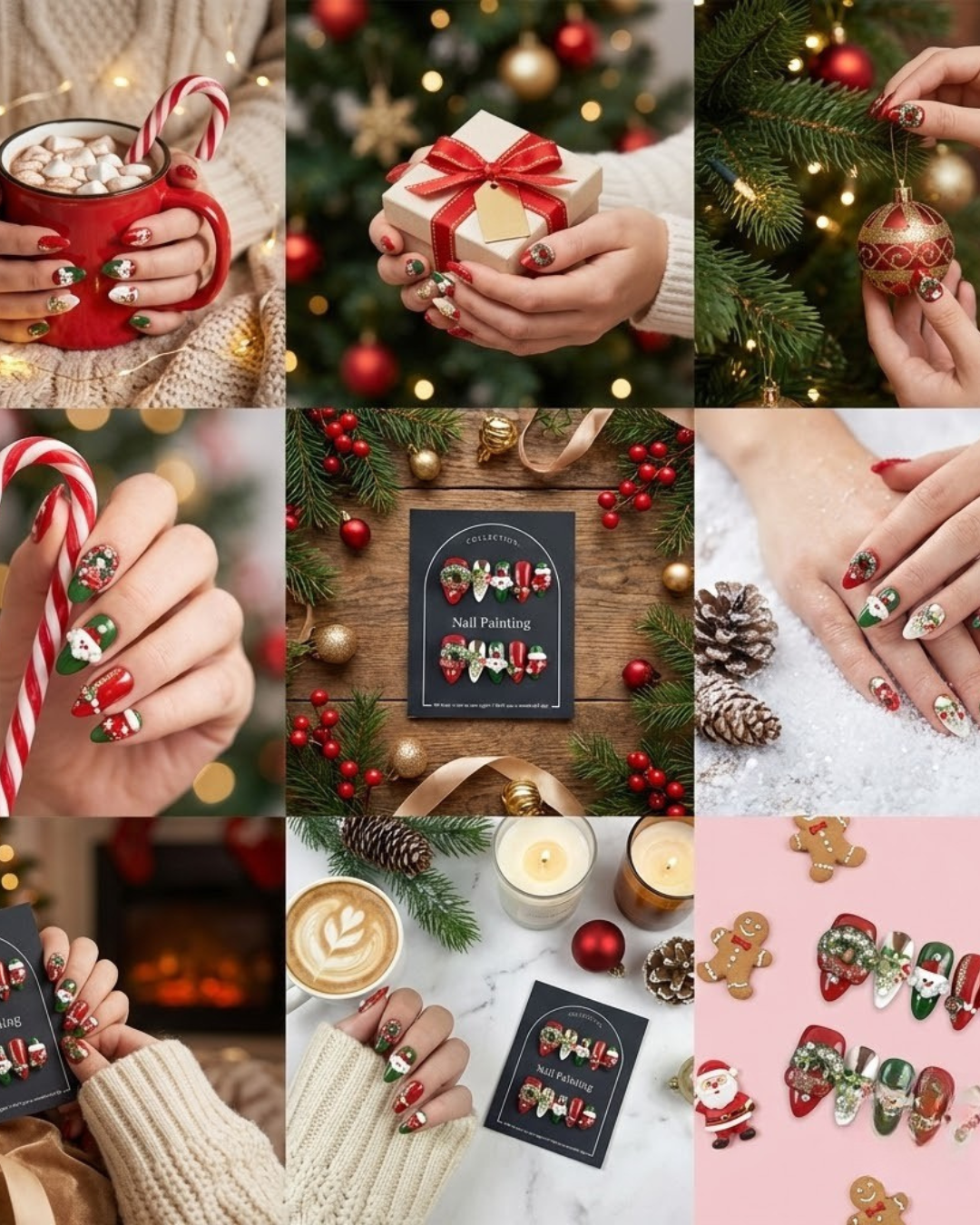 Le Clou Christmas Handcrafted Nail Set