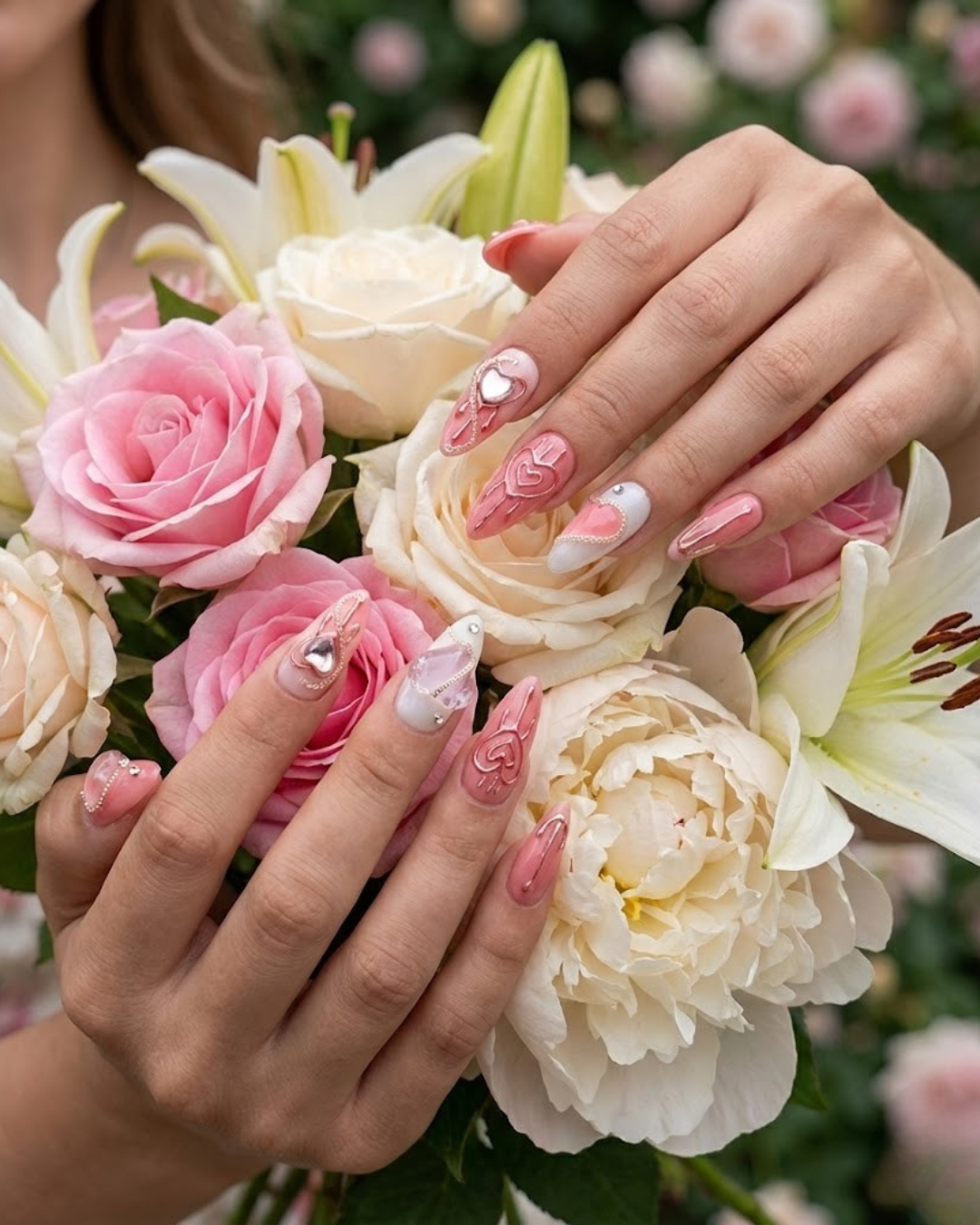 Heart Lock Bubble Love Nails - Le Clou