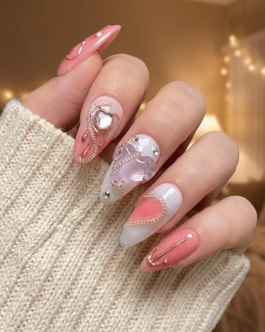Heart Lock Bubble Love Nails - Le Clou