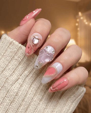 Heart Lock Bubble Love Nails - Le Clou