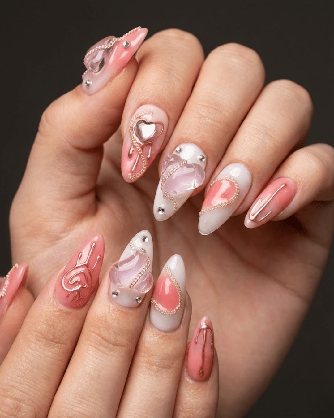 Heart Lock Bubble Love Nails - Le Clou