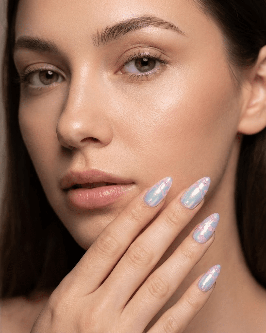 Iridescent Pink - Gradient Florals - Le Clou