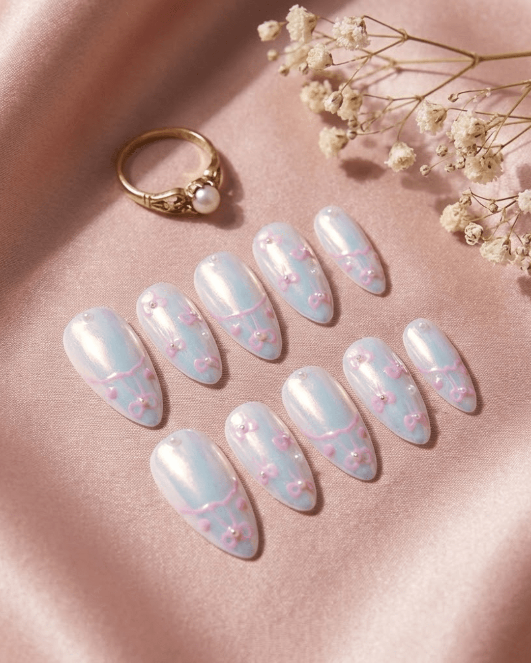 Iridescent Pink - Gradient Florals - Le Clou