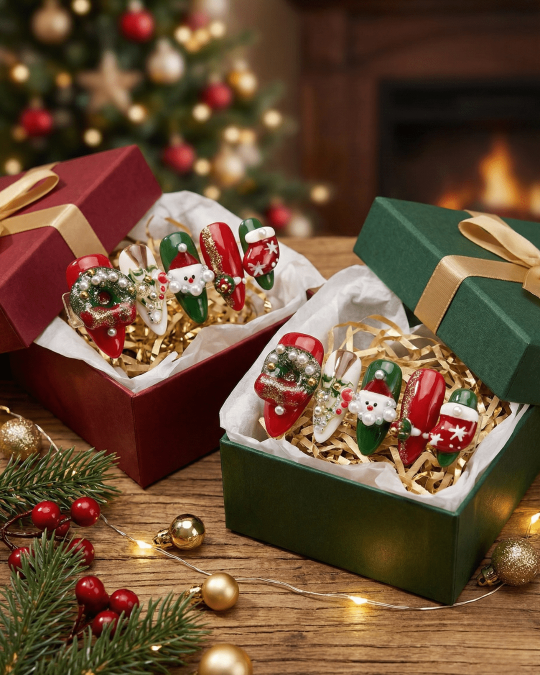 Leclou Christmas Handcrafted Nail Set - Le Clou