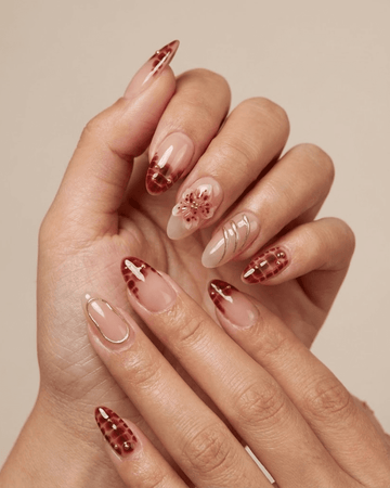 Leclou Crimson Bloom Nails - Le Clou