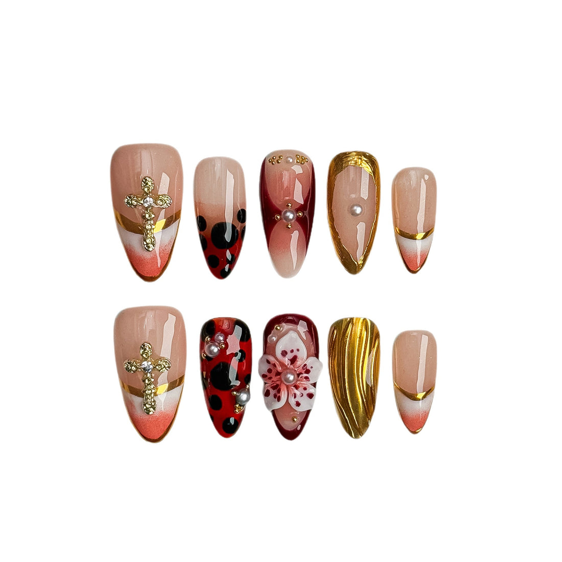 Leclou Golden Blossom Nails - Le Clou